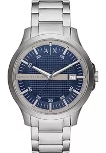 Armani Exchange Uhren Armani Exchange Herrenuhr quarz/3-Zeiger datum Uhrwerk 46mm Gehäusegröße mit einem Edelstahlarmband AX2451