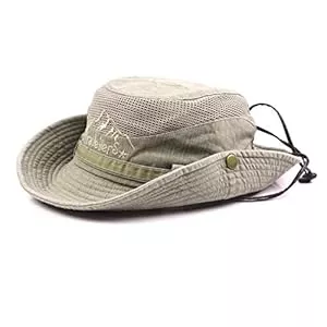 KeepSa Hüte & Mützen KeepSa Baumwolle Sonnenhut Herren Sommerhut UV Schutz Wanderhut Fischerhut Trekking Faltbar SafariHut mit Kinnband Outdoor Buschhut Hiking Bucket Hat