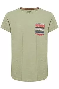 b BLEND T-Shirts Blend BHElandro Herren T-Shirt Kurzarm Shirt mit Inkamuster und Rundhalsausschnitt