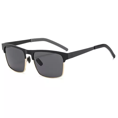 Suertree Sonnenbrillen & Zubehör Suertree Sonnenbrille Herren, Polarisierte Sonnenbrille, Sonnenbrille Eckig, UV400 Schutz Rechteckig Sonnen Brille, Outdoor-Sportarten Mode Sonnenbrille