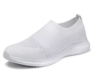 TIOSEBON Sneaker & Sportschuhe TIOSEBON Herren Slip On Trainingsschuhe Freizeit Sportschuhe Leichte Atmungsaktive Laufschuhe Gestrickte Mesh Tennisschuhe Leichte rutschfeste Straßenschuhe