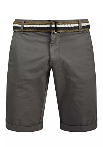 b BLEND Shorts Blend BHBruno Herren Chino Shorts Bermuda Kurze Hose mit Gürtel Stretch Eingrifftaschen Baumwollmischung Regular fit