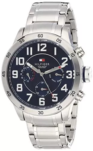 Tommy Hilfiger Uhren Tommy Hilfiger Herren Analog Quarz Armbanduhr mit Edelstahlarmband 1791053