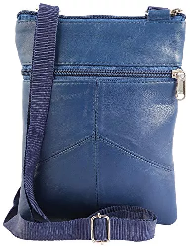 Steinmeister Taschen & Rucksäcke Steinmeister Unisex - Schulter Tasche Echt Leder Umhängetasche 22 x 17 x 1,5 cm 3900008