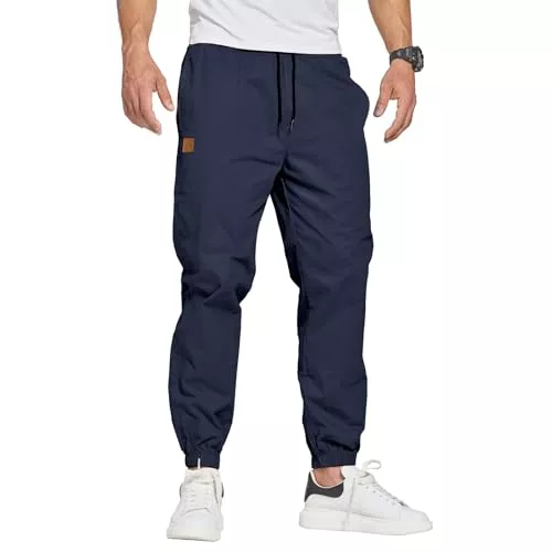 ZOXOZ Hosen ZOXOZ Herren Hose Chino Cargo Hose Freizeithose Baumwolle Sporthose Casual Jogginghose Elastische Taille mit Kordelzug Sweatpants Herren mit Taschen