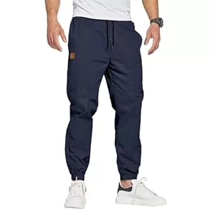 ZOXOZ Hosen ZOXOZ Herren Hose Chino Cargo Hose Freizeithose Baumwolle Sporthose Casual Jogginghose Elastische Taille mit Kordelzug Sweatpants Herren mit Taschen
