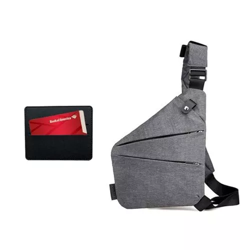 KBRPEY Taschen & Rucksäcke KBRPEY Umhängetasche Herren Crossbody Bag Herrentasche zum Umhängen Klein Wasserdichte Reißverschluss Handy Schultertasche Holster Handytasche für Outdoor-Sport und Wandern