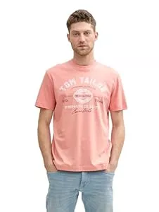TOM TAILOR T-Shirts TOM TAILOR Herren T-Shirt mit Logo-Print aus Baumwolle
