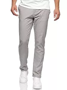 Indicode Hosen Indicode Herren Haverfield Stoffhose aus Leinen & Baumwolle | Herrenhose Freizeithose Männer