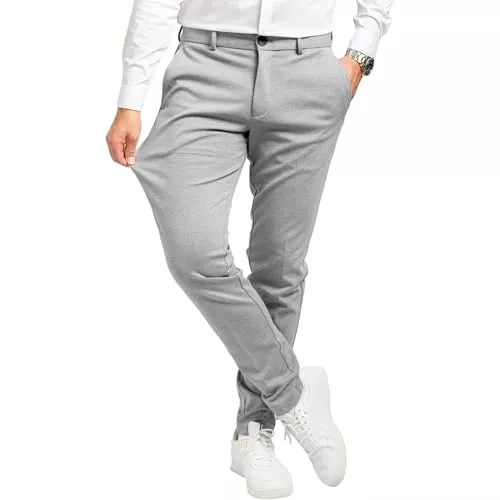 Performance Pants Hosen Performance Herren Hosen - Stilvolle Slim Fit Stretch Hosen für Männer - Angenehme Praktische Stoffhose für Business & Freizeit