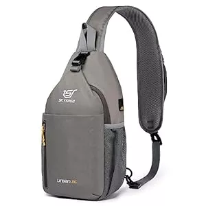 SKYSPER Taschen & Rucksäcke SKYSPER Schultertasche Brusttasche Leichte Sling Bag Klein Wasserfest Crossbody Umhängetasche zum Wandern Outdoor Sports Reise