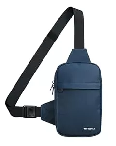 WATERFLY Taschen & Rucksäcke WATERFLY Umhängetasche Crossbody Brusttasche Schultertasche: Sling Bag Tasche Herren Klein Handtasche Crossover Crossbag Schulter Männer Handy Bauch Sportarten Wandern