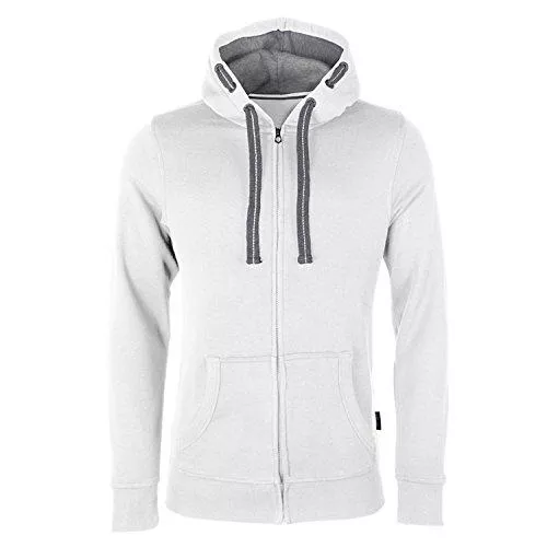 HRM Strickjacken HRM Herren Hooded Jacket, Gr. I Premium Kapuzenjacke Herren mit Kontrast-Innenfutter I Basic Hoodie mit Reißverschluss I Zip Hoodie I Hochwertige & nachhaltige Herren-Bekleidung