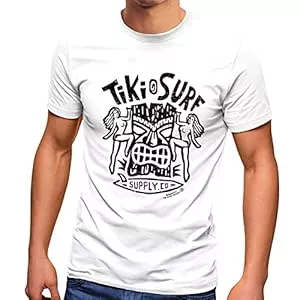 Neverless T-Shirts Neverless® Herren T-Shirt Tiki Maske Surf Honolulu Hawaii Beach Supply Sommer Sonne Printshirt Aufdruck Fashion Streetstyle