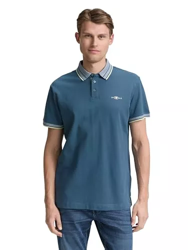 TOM TAILOR Poloshirts TOM TAILOR Herren Piqué Poloshirt mit Stretch