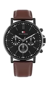 Tommy Hilfiger Uhren Tommy Hilfiger Multifunktion Analog Quarzuhr für Herren mit Edelstahl- oder Lederarmband