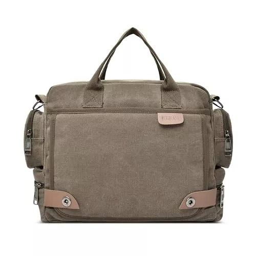 DORRISO Taschen & Rucksäcke DORRISO Herren Umhängetasche 13.3 Zoll Laptop Kuriertasche für Herren Multifunktions Schultertasche Anti Diebstahl Segeltuch Tasche für Radfahren Reisen Lässig Sport