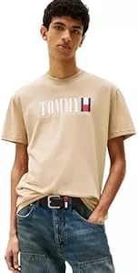 Tommy Jeans T-Shirts Tommy Jeans Herren T-Shirt Kurzarm Flag Tee Regular Fit