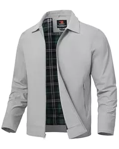 donhobo Jacken donhobo Herren Jacke Leichte Übergangsjacke Sommer Freizeit Bomberjacke Full Zip Up Outdoorjacke Frühling Herbst Windbreaker mit Reißverschlusstasche