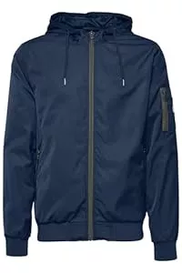 b BLEND Jacken Blend BHRazy Herren Übergangsjacke Herrenjacke Jacke mit Kapuze Reißverschlusstaschen Kordelzug Regular fit
