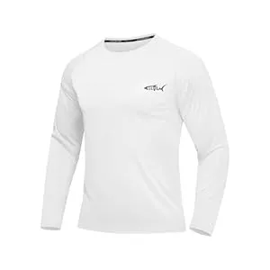 DEHORU Langarmshirts Herren Rash Guard Shirts Langarm UV Shirt Sonnenschutz Shirts Badeshirts Schnell trocknend Workout Wandern