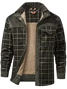 Mr.Stream Jacken Mr.Stream Herren Thermohemd Flanellhemd Winterjacke Fleecefutter schützendem Innenfutter Holzfällerhemd Arbeitshemd
