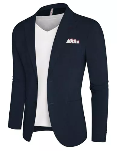 PJ PAUL JONES Blazer PJ PAUL JONES Herren Klassisch Anzugjacke Sakko Sportlich Freizeit Blazer 2 Knöpfe Modern Anzug Jacke
