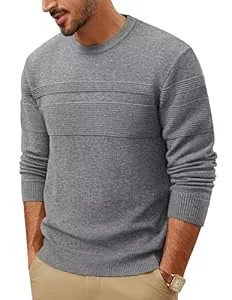 PJ PAUL JONES Pullover & Strickmode PJ PAUL JONES Pullover Herren mit Rundhals Feinstrick Strickpullover Winterpullover Einfarbig
