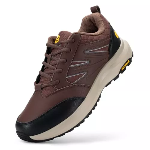 FitVille Sneaker & Sportschuhe FitVille Extra Weit Wanderschuhe Herren Wasserdicht Wanderhalbschuhe rutschfest Trekkingschuhe für Alle Wetterbedingungen Outdoor Schuhe mit Fußgewölbestütze Gr.39.5-50