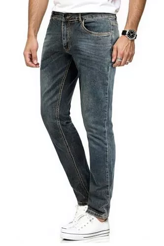 GINGTTO Jeans GINGTTO Jeans Herren Slim fit Stretch Jeanshose Skinny Denim Hose