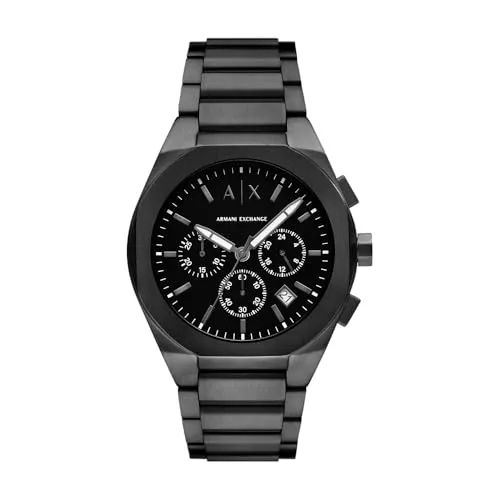 Armani Exchange Uhren Armani Exchange Herrenuhr, Quarz-Chronographenwerk und 42 mm Gehäusegröße mit Edelstahlarmband