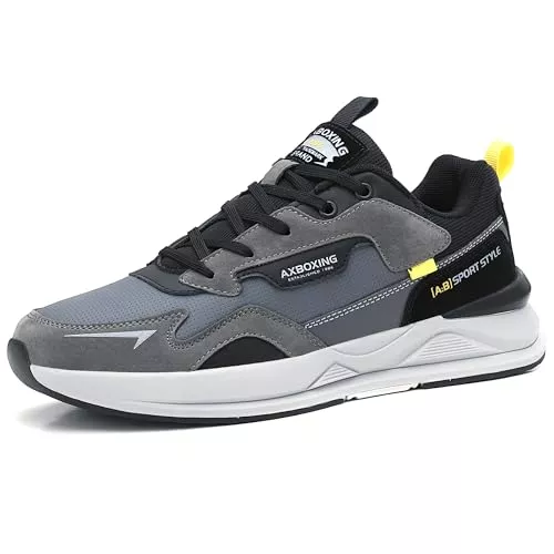 AX BOXING Sneaker & Sportschuhe AX BOXING Schuhe Herren Sneaker Leichte Freizeitschuhe Mode Herrenschuhe Sportschuhe Leder Walkingschuhe Größe 41-46 EU