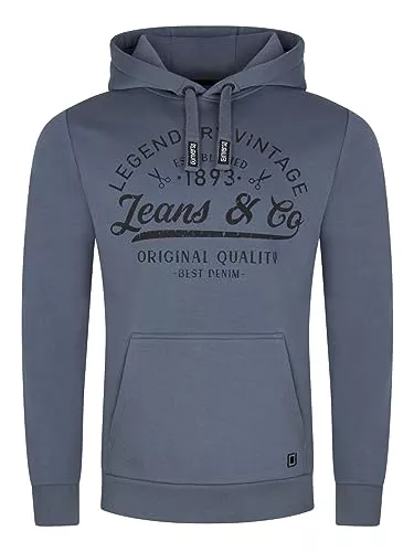 riverso Kapuzenpullover riverso Hoodie Herren Regular Fit RIVArmin Kapuzenpullover Pullover Print Beige Grün Grau Blau Navy Schwarz S M L XL XXL 3XL 4XL 5XL