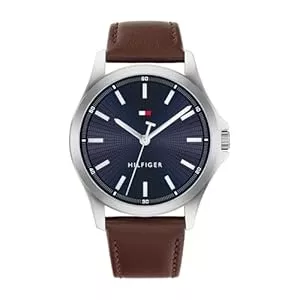 Tommy Hilfiger Uhren Tommy Hilfiger Uhr mit DREI-Zeiger-Quarzwerk für Herren mit Edelstahl- oder Lederarmband