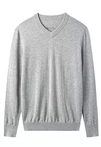 ZHILI Pullover & Strickmode ZHILI Herren V-Ausschnitt Pullover Herbst Warme Merinowolle Gestrickte Feste Pullover Pullover