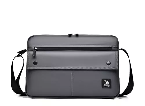 FSD.WG Taschen & Rucksäcke FSD.WG PU Leder Umhängetasche Herren,Schultertasche,Messenger Bag(mit Reißverschluss & Gurt)