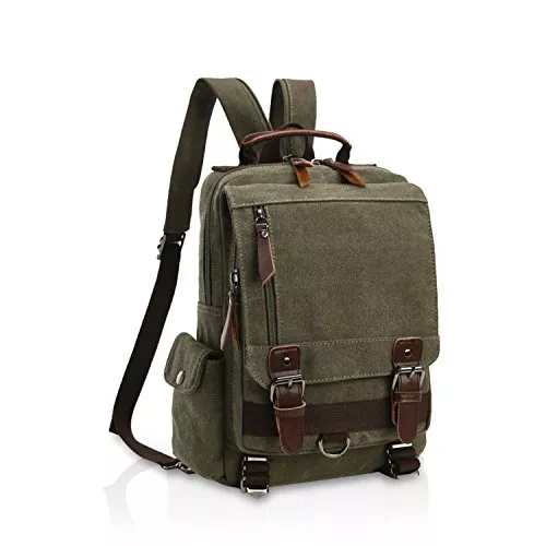 FANDARE Taschen & Rucksäcke FANDARE Retro Brusttasche Sling Bag Herren Rucksack Damen Schulranzen Leinwand Schulrucksack Schultertasche Umhängetasche Rucksack Sporttasche für Schule Freizeit Reise Business Joggen
