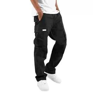 Generisch Hosen Cargohose Herren Lang - Cargo Hosen Herren Trekkinghose Baggy Hose Outdoorhose Wanderhose Stretch Bequem Herrenhosen Jogginghose Lässig Atmungsaktiv Langlebig Elastisch Basic