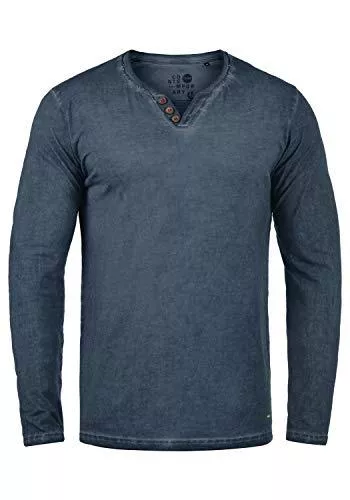 !Solid Langarmshirts !Solid Tinox Herren Longsleeve Langarmshirt Shirt mit V-Ausschnitt