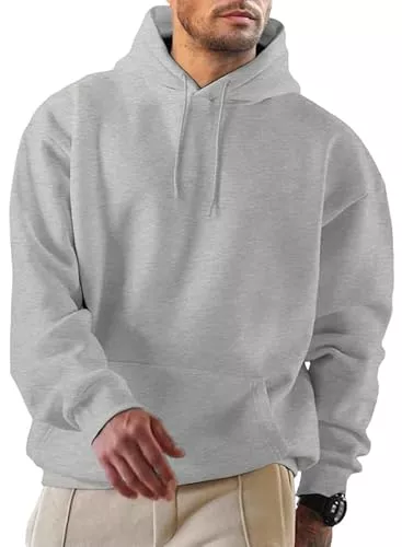 JMIERR Kapuzenpullover JMIERR Hoodie Herren Freizeit Pullover mit Taschen Winter Warm Langarm Kordelzug Sweatshirt Männer Baumwolle Kapuzenpullover