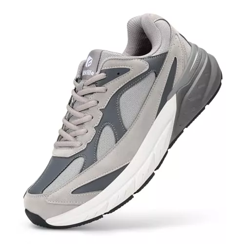 FitVille Sneaker & Sportschuhe FitVille Extra Weite Laufschuhe Herren Sneaker rutschfeste Turnschuhe Sportschuhe Breit Joggingschuhe Atmungsaktiv Fitnessschuhe Bequeme Walking Schuhe Breite Füße Running Shoes Man