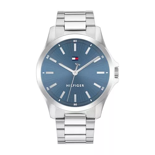Tommy Hilfiger Uhren Tommy Hilfiger Uhr mit DREI-Zeiger-Quarzwerk für Herren mit Edelstahl- oder Lederarmband