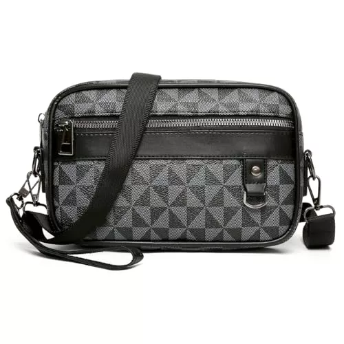 Vpoofree Taschen & Rucksäcke Vpoofree Umhängetasche Herren Schultertasche Leder Tasche Vintage Herrentasche zum Umhängen Shoulder Bag Men Crossbody Handytasche Messenger Bag für Arbeit Reise Alltagsleben