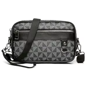 Vpoofree Taschen & Rucksäcke Vpoofree Umhängetasche Herren Schultertasche Leder Tasche Vintage Herrentasche zum Umhängen Shoulder Bag Men Crossbody Handytasche Messenger Bag für Arbeit Reise Alltagsleben