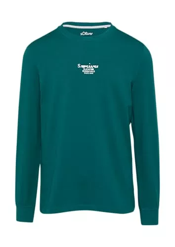 s.Oliver Pullover & Strickmode s.Oliver Langarmshirt mit Logo-Stickerei