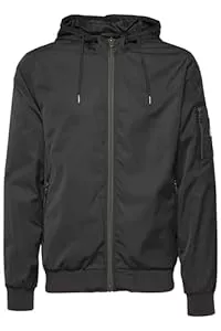 b BLEND Jacken Blend BHRazy Herren Übergangsjacke Herrenjacke Jacke mit Kapuze Reißverschlusstaschen Kordelzug Regular fit
