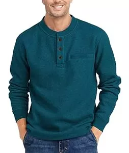SPEEDRUN Pullover & Strickmode SPEEDRUN Henley Shirt Herren Langarm T-Shirts Männer Freizeithemden für Herren Business Pullover Casual Basic Regular Fit Sommerhemd Einfarbig Herbst