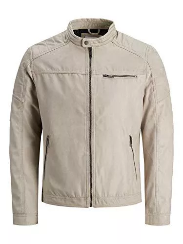 JACK &amp; JONES Jacken JACK &amp; JONES Male Lederjacke Faux