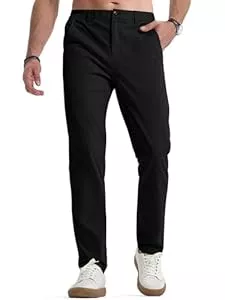 Elegancity Hosen Elegancity Herren Chinohose Stretch Freizeithose Regular Fit Stoffhose Anzughose Einfarbig 60% Baumwolle Passform Mit Bundgummi S-3XL