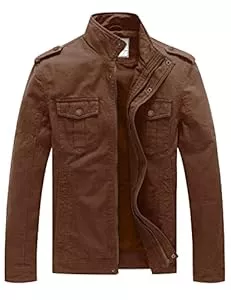 WenVen Jacken WenVen Herren Übergangsjacke Leichte Frühling Jacke Militär Jacken Übergang Kurz Sommerjacke